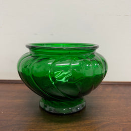 Vintage Napco Green Glass Bowl