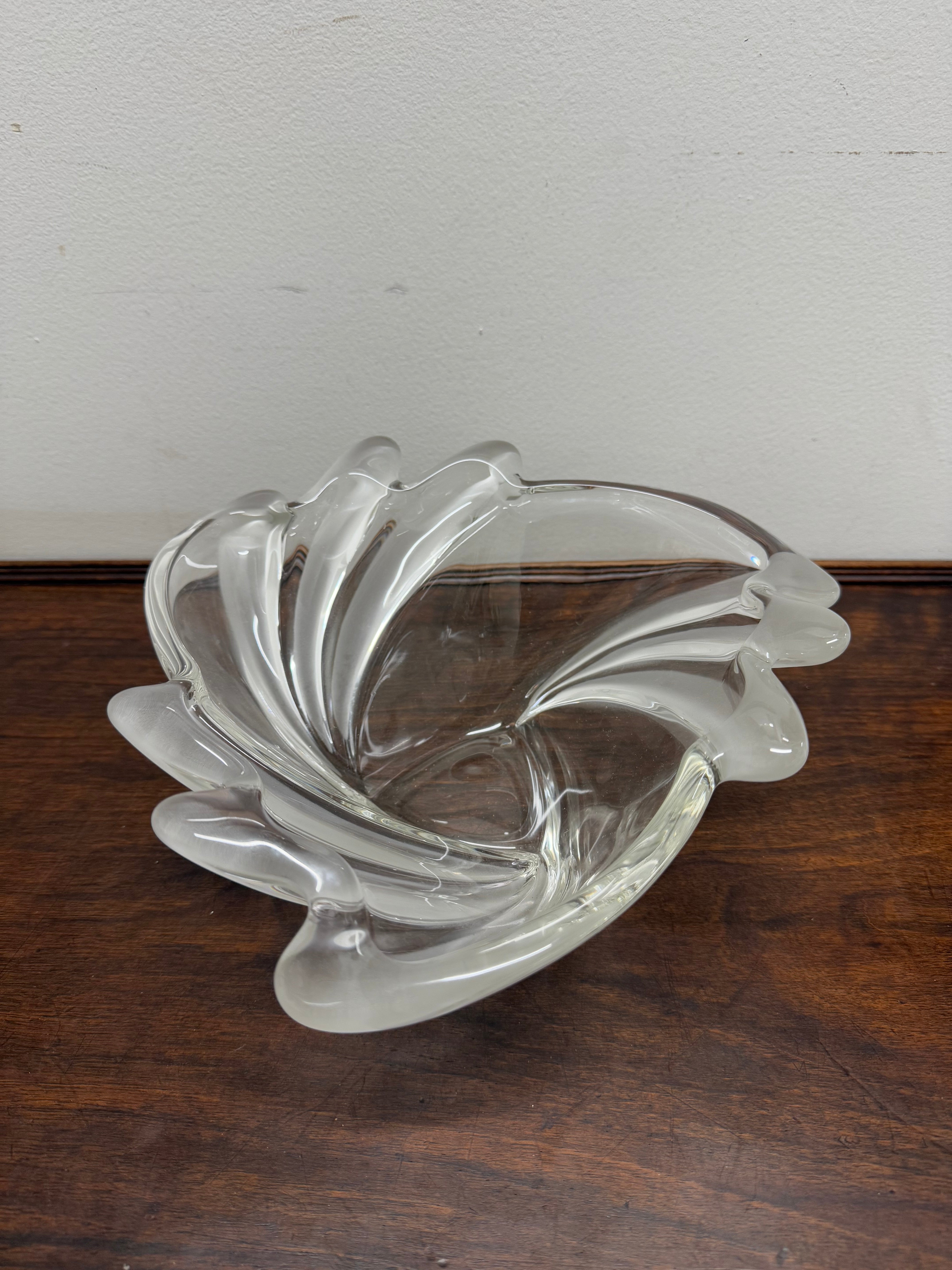Clear & Frosted Art Glass Bowl | Antique & Vintage | Moonee Ponds Antiques | Australia Wide