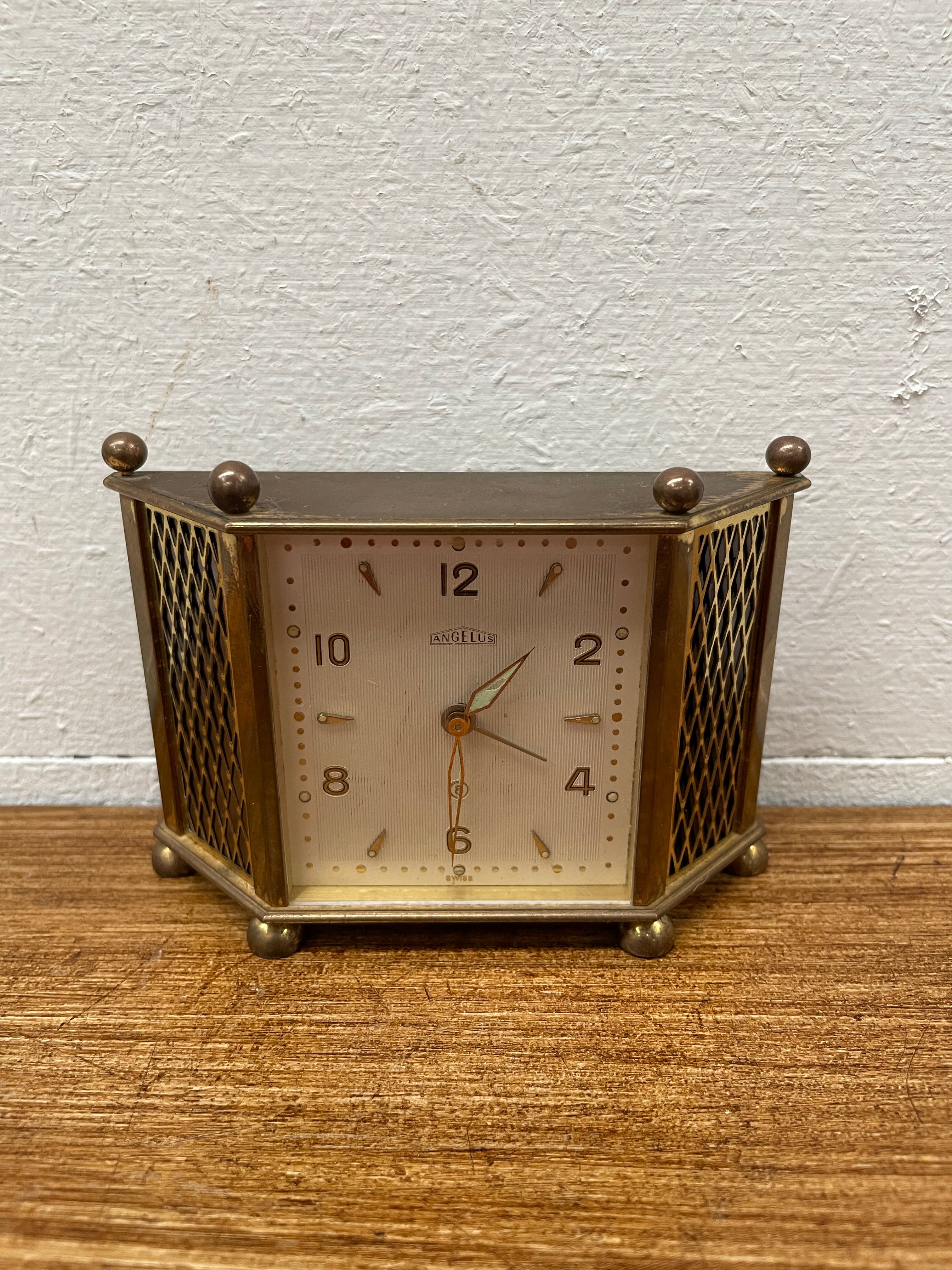 Rare Angelus Swiss Alarm Clock | Antique & Vintage | Moonee Ponds Antiques | Australia Wide Delivery