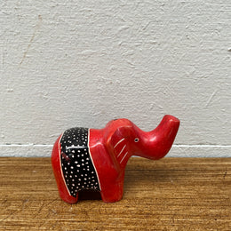 Vintage African Carved Stone Elephant Figure