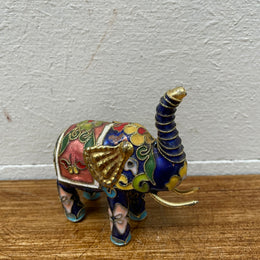 Vintage French Cloisonne Elephant Figure