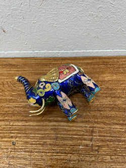 Vintage French Cloisonne Elephant Figure | Antique & Vintage | Moonee Ponds Antiques | Australia Wide Delivery