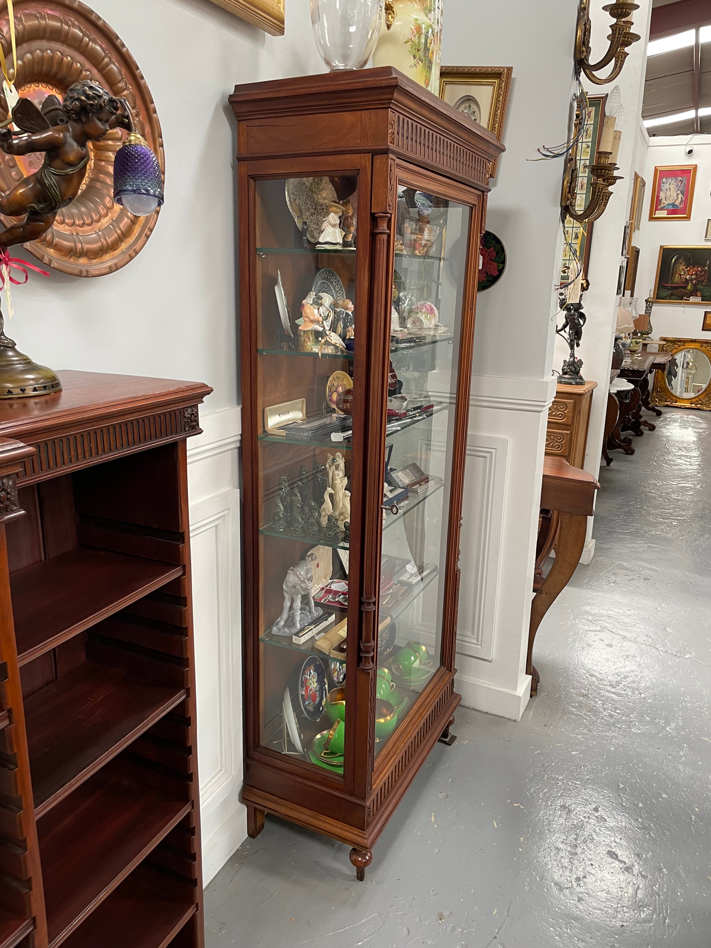Antique French Walnut Louis XVI Style Vitrine / Display Cabinet | Antique & Vintage | Moonee Ponds Antiques | Australia Wide Delivery
