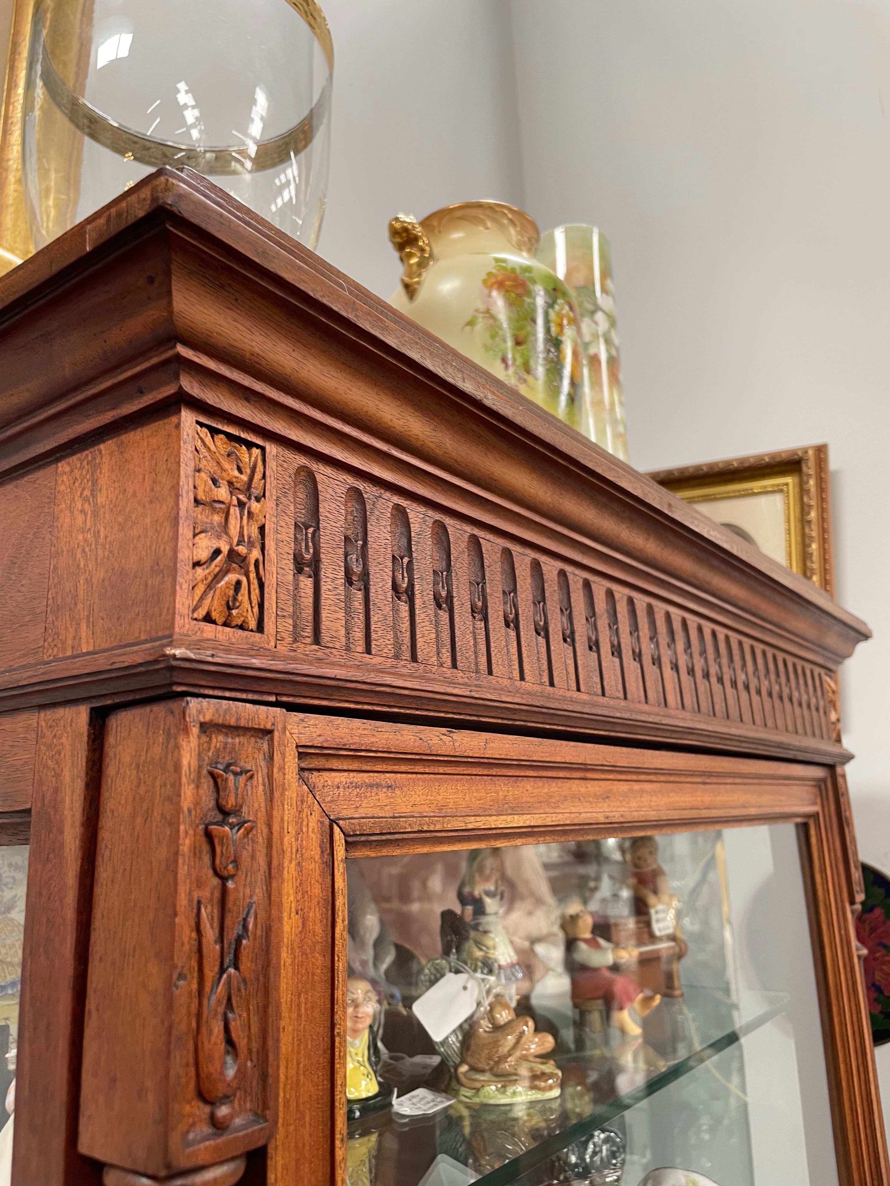 Antique French Walnut Louis XVI Style Vitrine / Display Cabinet | Antique & Vintage | Moonee Ponds Antiques | Australia Wide Delivery