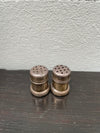 Pair Of Sterling Silver Salt & Pepper Miniature Shakers | Antique & Vintage | Moonee Ponds Antiques | Australia Wide Delivery