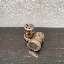 Pair Of Sterling Silver Salt & Pepper Miniature Shakers