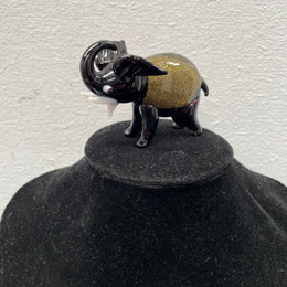 Vintage Art Glass Elephant Figurine