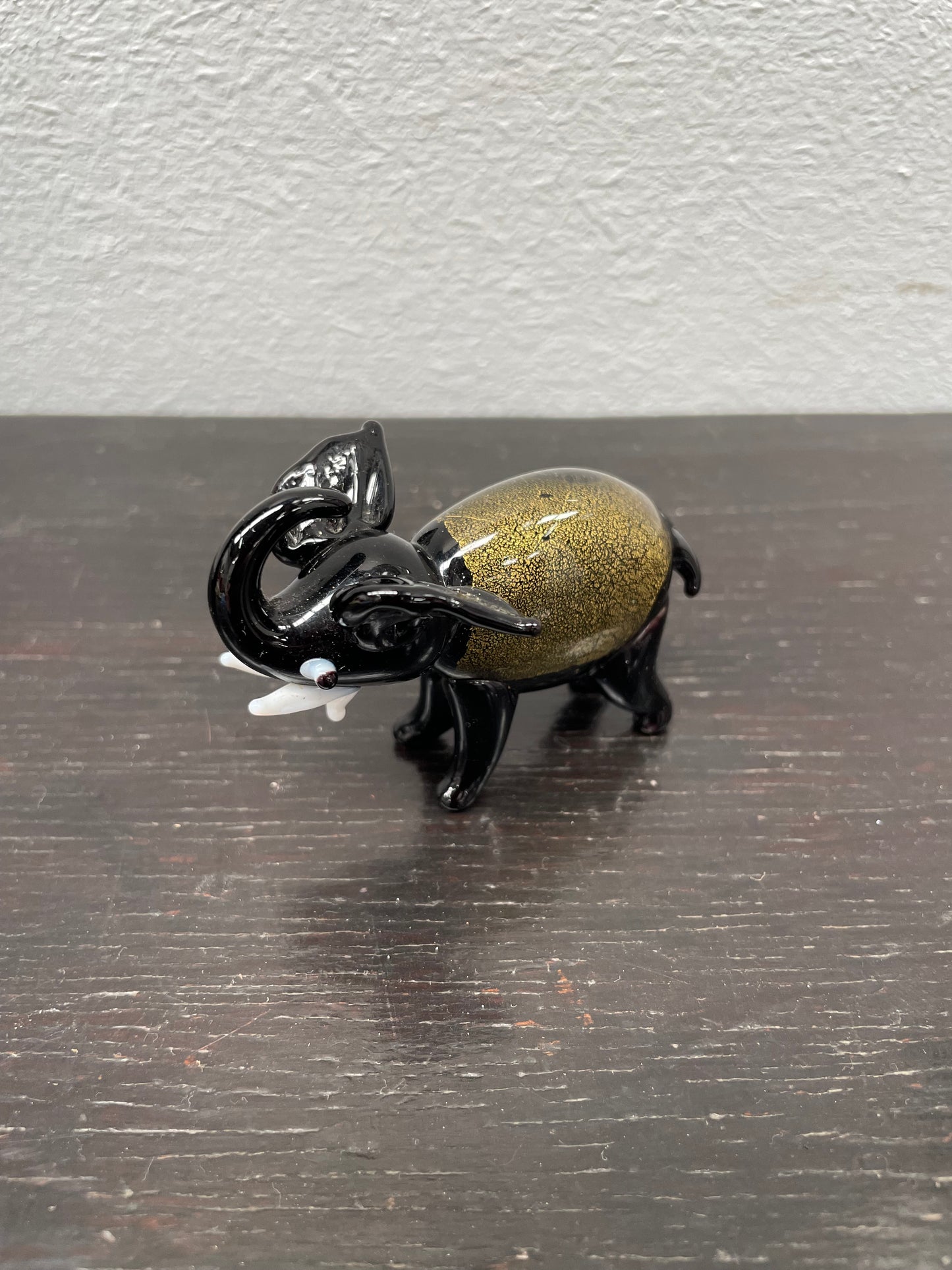 Vintage Art Glass Elephant Figurine