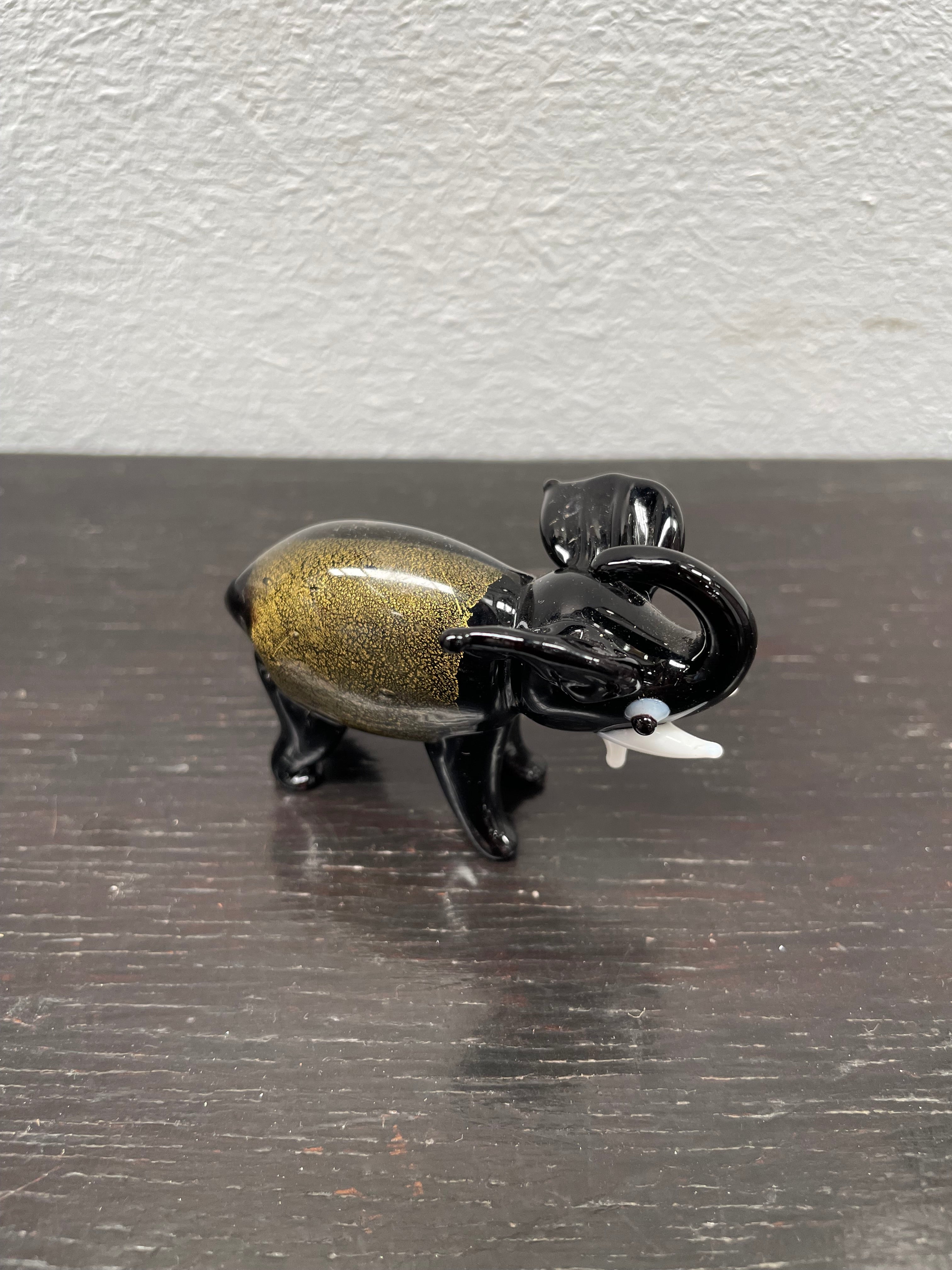 Vintage Art Glass Elephant Figurine | Antique & Vintage | Moonee Ponds Antiques | Australia Wide