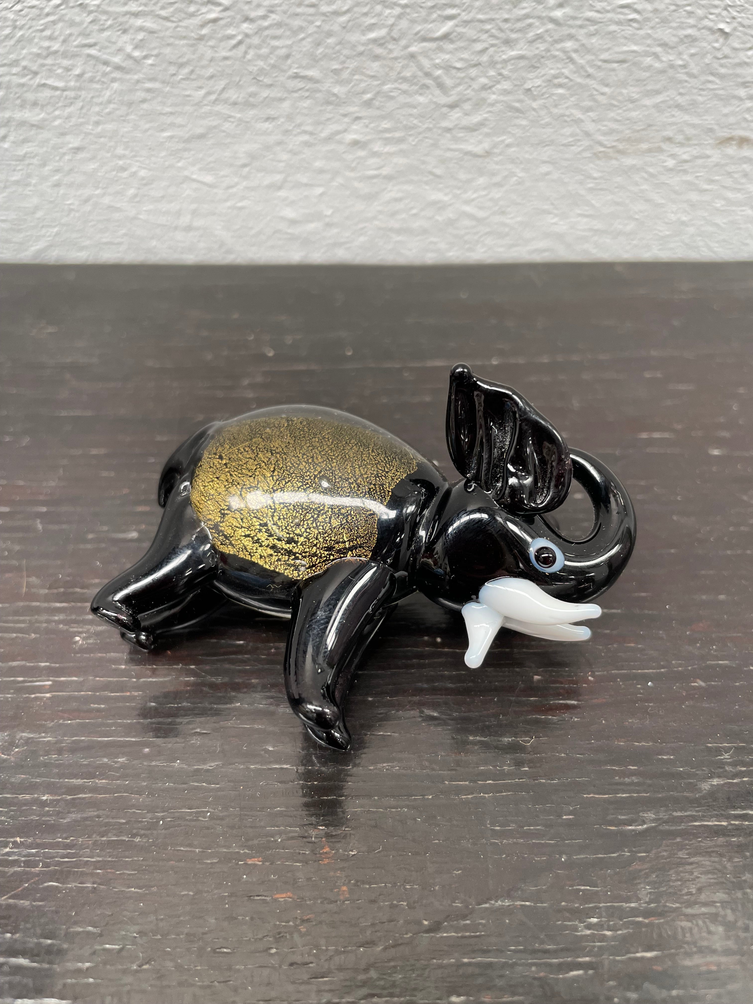 Vintage Art Glass Elephant Figurine | Antique & Vintage | Moonee Ponds Antiques | Australia Wide