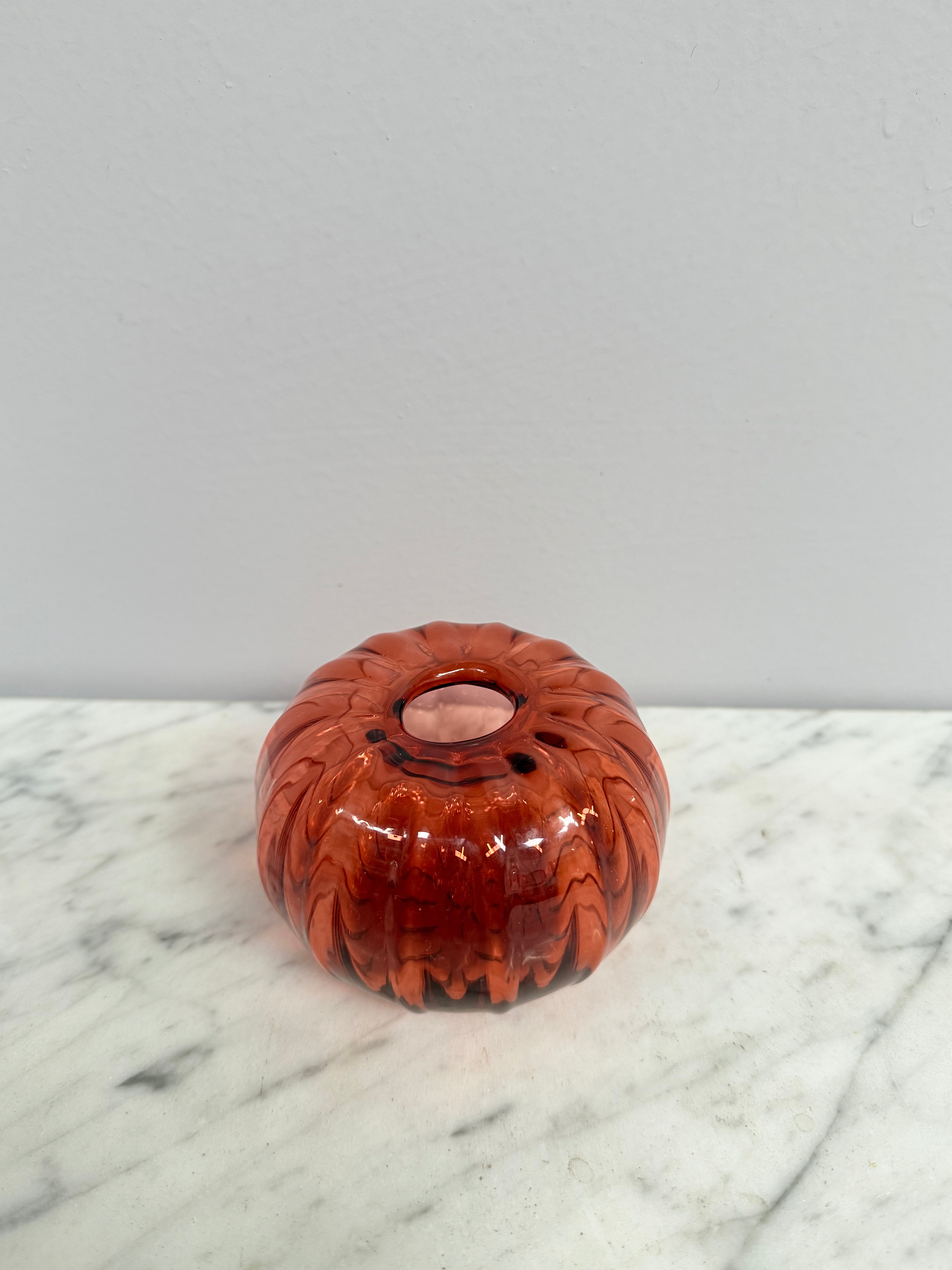 Vintage Pumpkin Shaped Art Glass Vase | Antique & Vintage | Moonee Ponds Antiques | Australia Wide Delivery