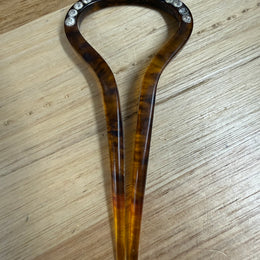 Vintage Celluloid Faux Tortoiseshell Hair Clip