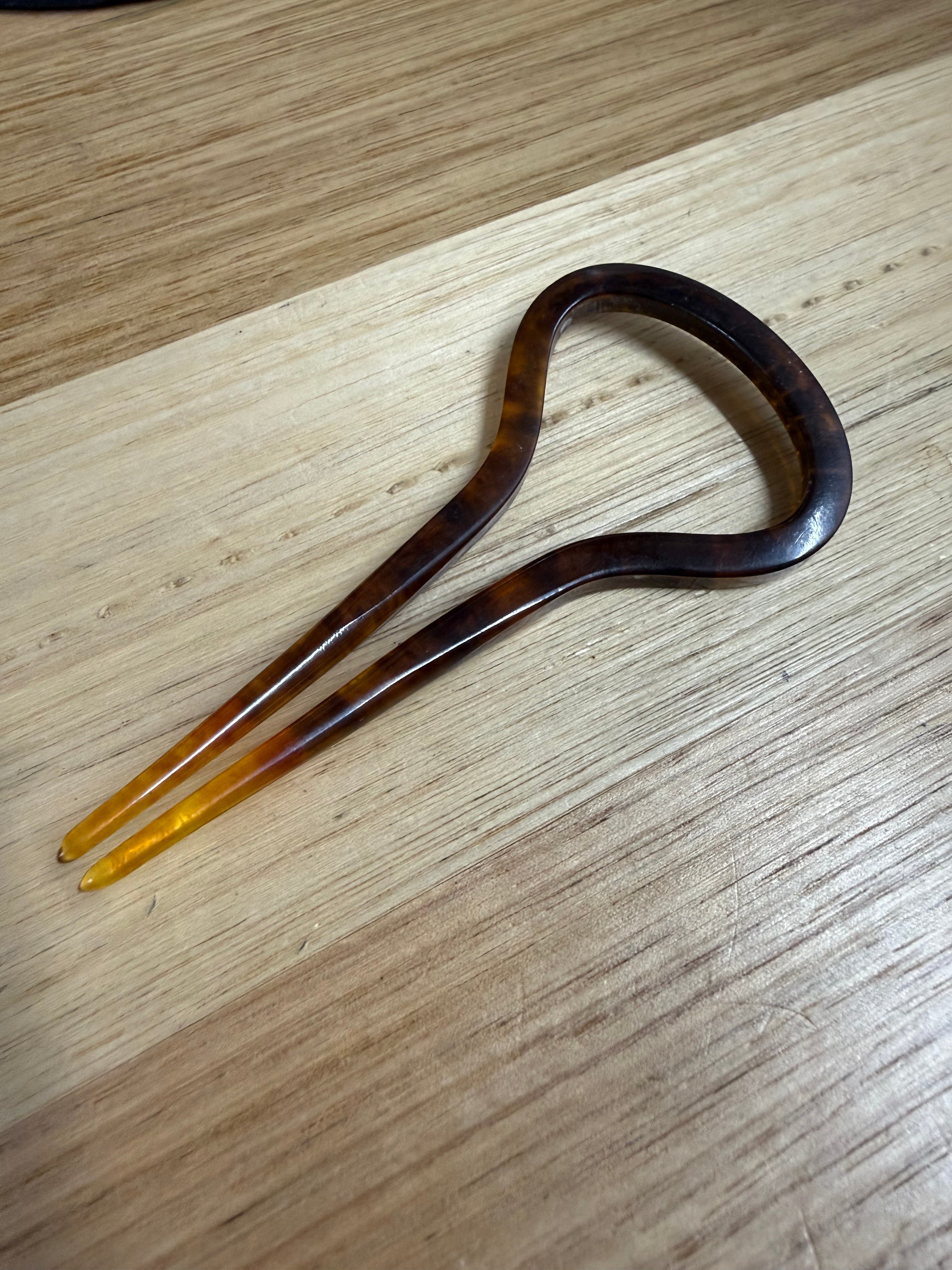 Vintage Celluloid Faux Tortoiseshell Hair Clip | Antique & Vintage | Moonee Ponds Antiques | Australia Wide Delivery