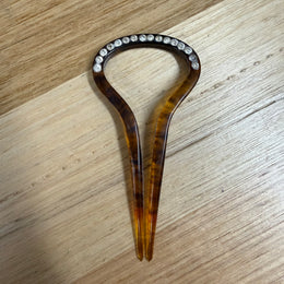 Vintage Celluloid Faux Tortoiseshell Hair Clip