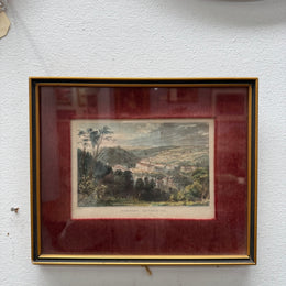 Antique Hand Coloured Engraving "Torquay New Devonshire"