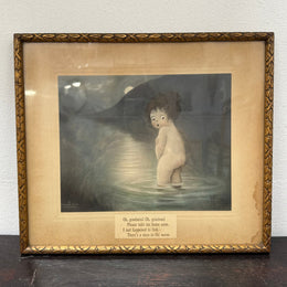 Rare Vintage Campbell's Grace Gebbie Drayton Lithographic Print Circa 1920's
