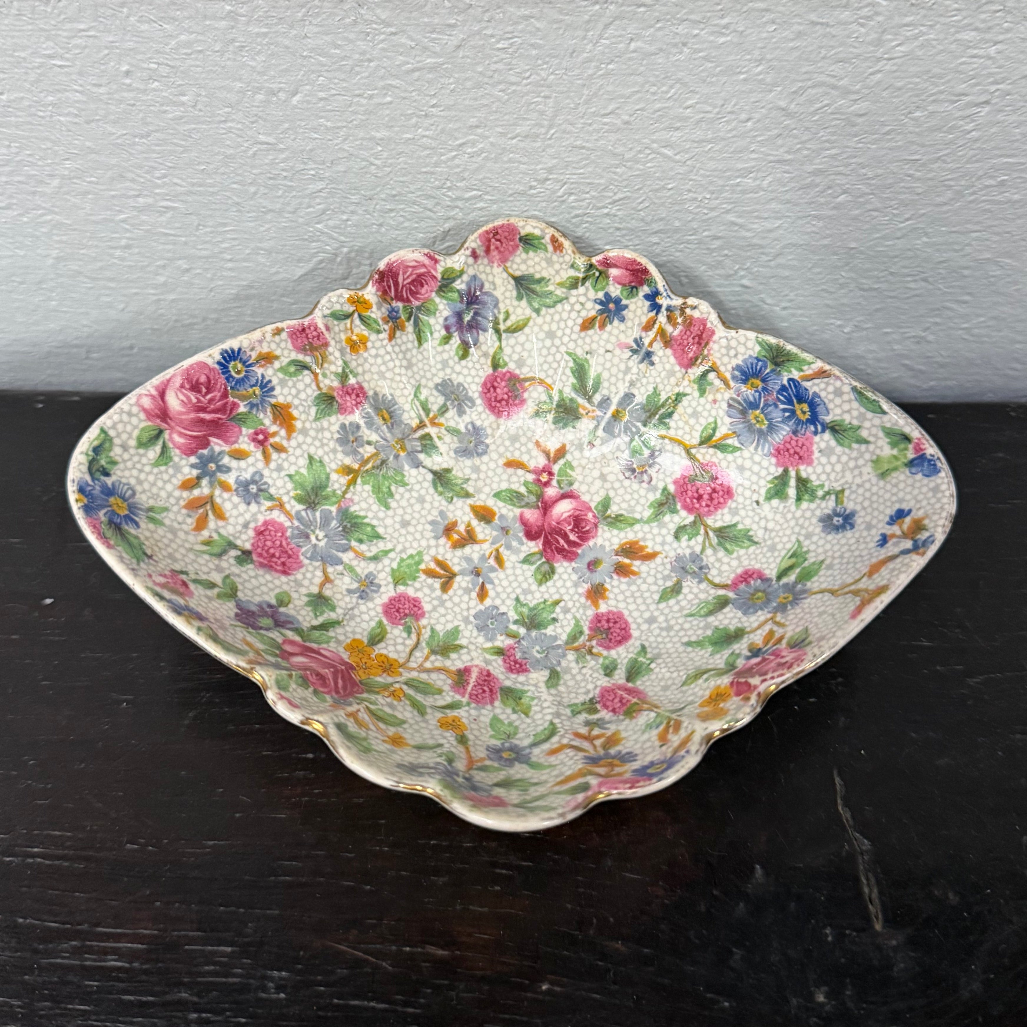 Royal Winton Old Cottage Chintz Dish | Antique & Vintage | Moonee Ponds Antiques | Australia Wide Delivery