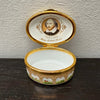 Royale Stratford Enamel On Copper Covered Box Hand Painted Lid Of Shakespeare Birthplace | Antique & Vintage | Moonee Ponds Antiques | Australia Wide Delivery