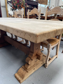 Raw French Oak Pedestal Dining Table | Antique & Vintage | Moonee Ponds Antiques | Australia Wide Delivery