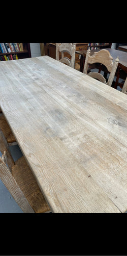 Raw French Oak Pedestal Dining Table | Antique & Vintage | Moonee Ponds Antiques | Australia Wide Delivery