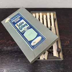 Set 6 Vintage Steak Knives In Original Box | Antique & Vintage | Moonee Ponds Antiques | Australia Wide Delivery