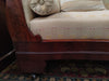 Stunning English Mahogany Empire Sofa, Scrolled Arms & Bolster Cushions | Antique & Vintage | Moonee Ponds Antiques | Australia Wide Delivery