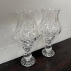 Stunning Pair Vintage Cut Crystal Candlestick Lamps | Antique & Vintage | Moonee Ponds Antiques | Australia Wide Delivery