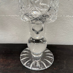 Stunning Pair Vintage Cut Crystal Candlestick Lamps | Antique & Vintage | Moonee Ponds Antiques | Australia Wide Delivery
