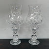 Stunning Pair Vintage Cut Crystal Candlestick Lamps | Antique & Vintage | Moonee Ponds Antiques | Australia Wide Delivery