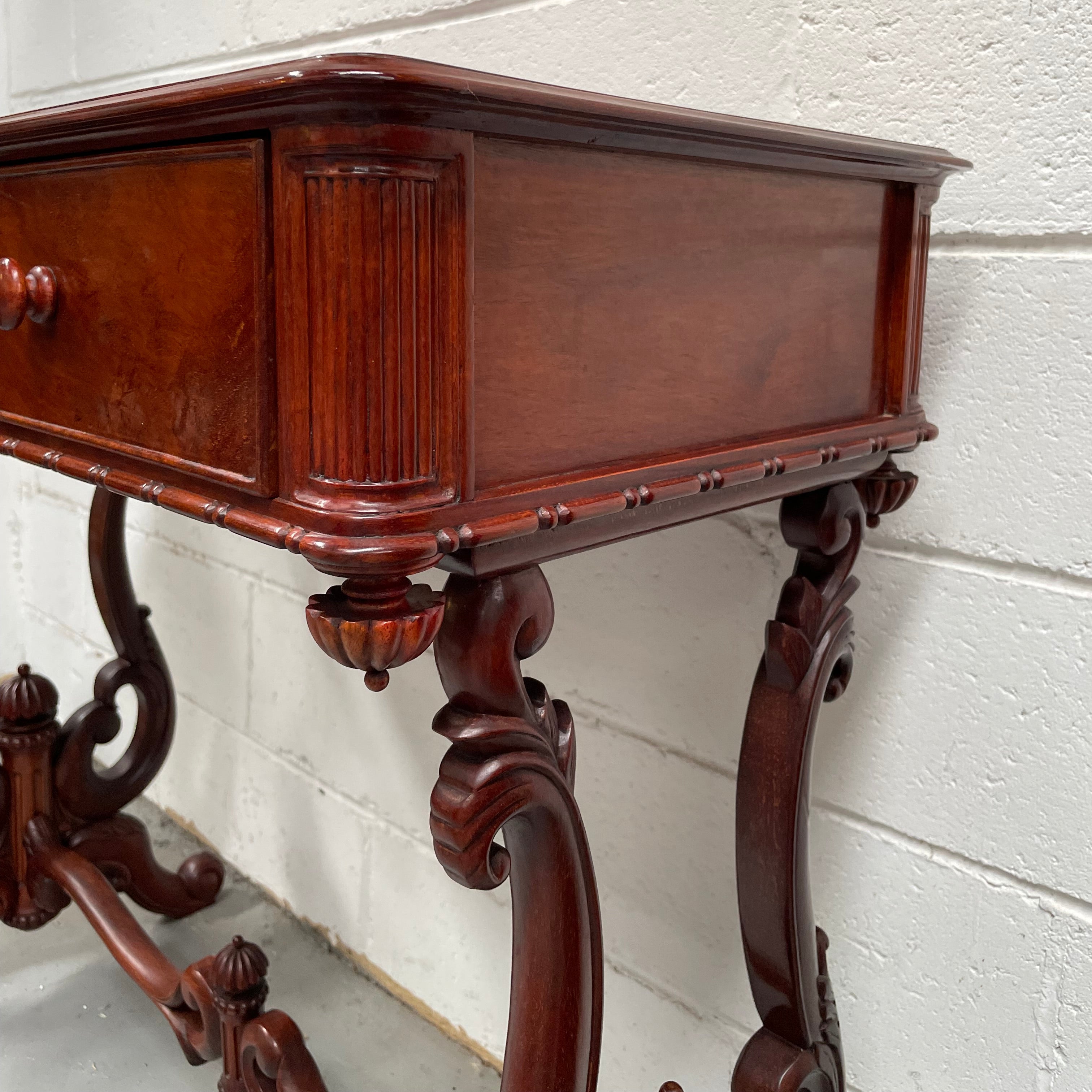 Superb Vintage Colonial Style Mahogany Hall Table Circa:1970's | Antique & Vintage | Moonee Ponds Antiques | Australia Wide