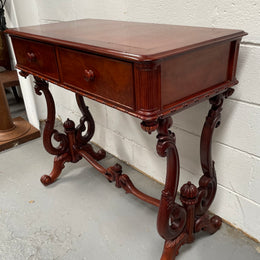 Superb Vintage Colonial Style Mahogany Hall Table Circa:1970's