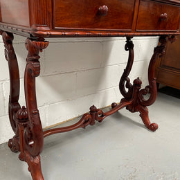 Superb Vintage Colonial Style Mahogany Hall Table Circa:1970's