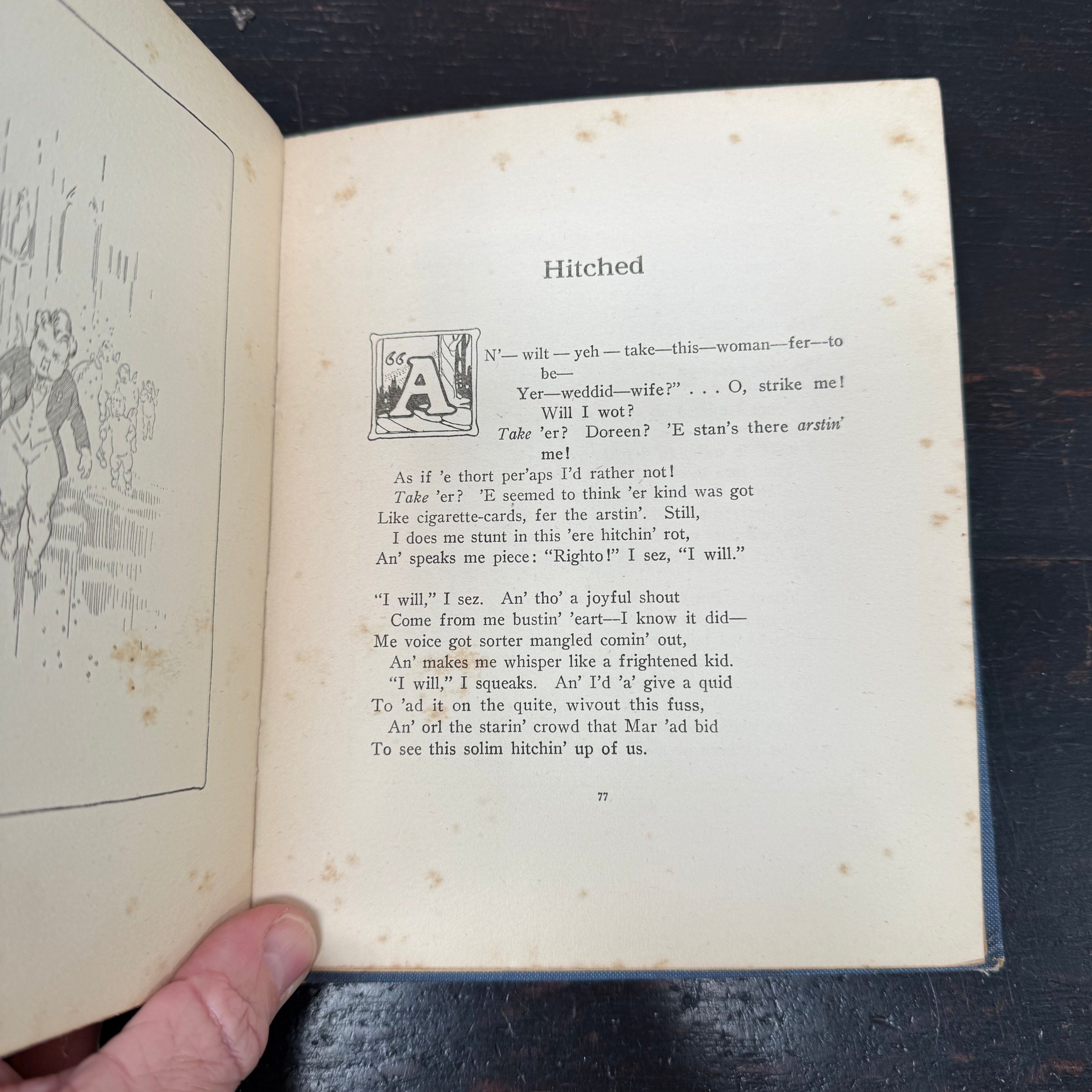 'The Sentimental Bloke' by C.J. Dennis Book 1st Edition | Antique & Vintage | Moonee Ponds Antiques | Australia Wide Delivery