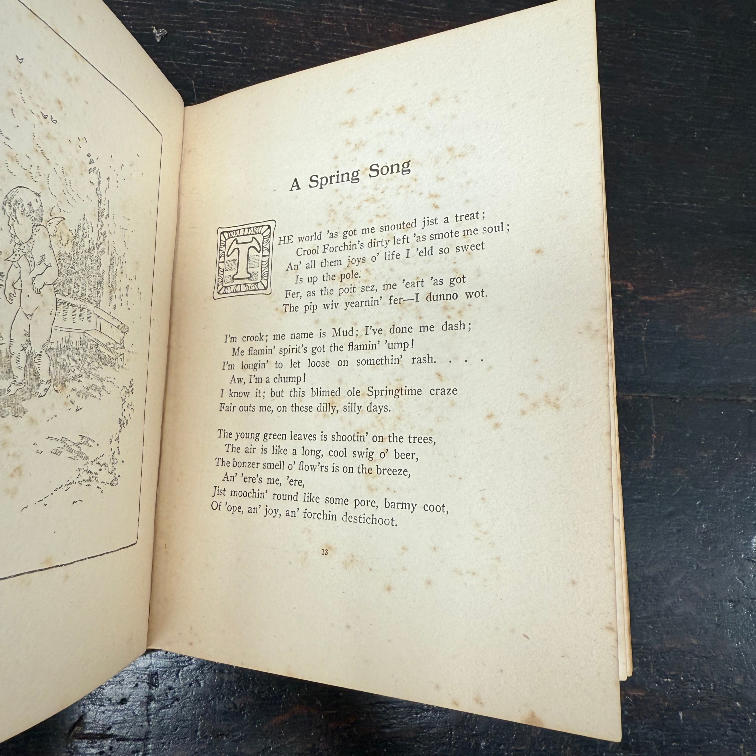 'The Sentimental Bloke' by C.J. Dennis Book 1st Edition | Antique & Vintage | Moonee Ponds Antiques | Australia Wide Delivery