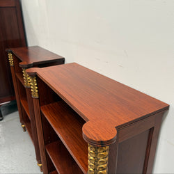 Very Attractive Pair Vintage Louis XVI Diminutive Mahogany Bookshelves | Antique & Vintage | Moonee Ponds Antiques | Australia Wide Delivery