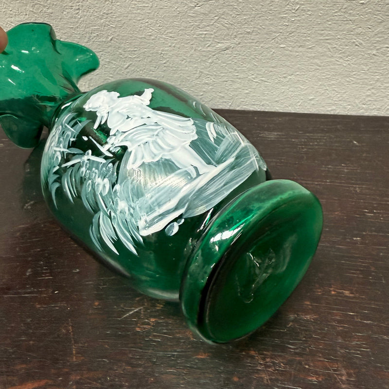 Victorian Mary Gregory Hand Painted Vase