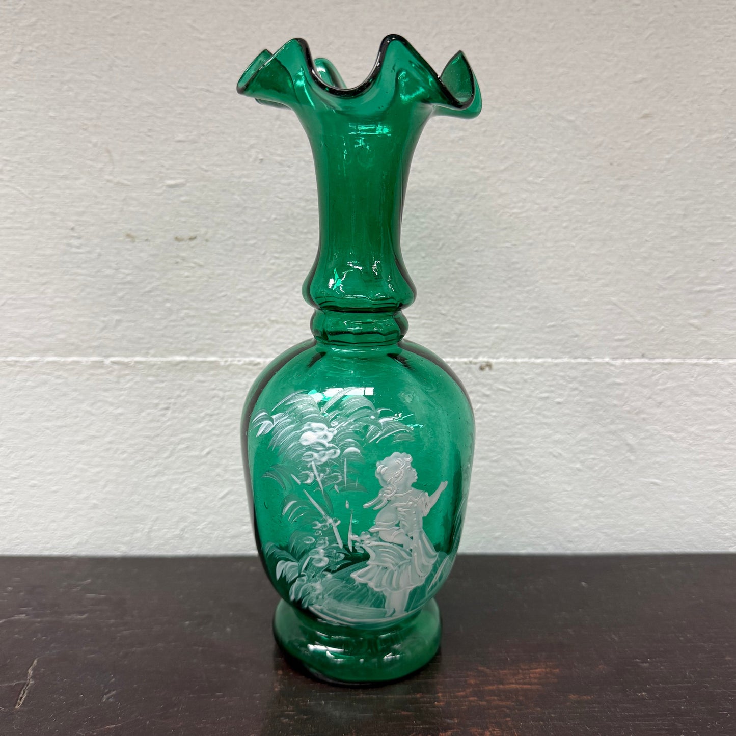 Victorian Mary Gregory Hand Painted Vase