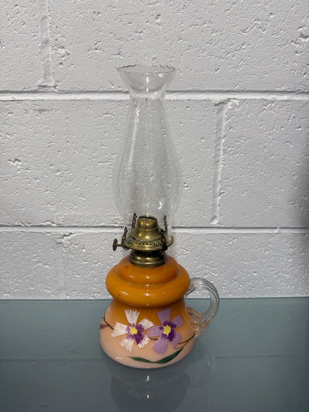 Victorian Milk Glass Finger Lamp | Antique & Vintage | Moonee Ponds Antiques | Australia Wide Delivery
