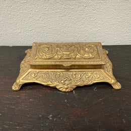 Victorian Style Brass & Gilt Stamp Holder Circa 1950s