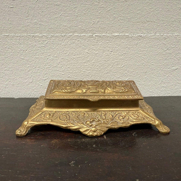 Victorian Style Brass & Gilt Stamp Holder Circa 1950s