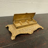 Victorian Style Brass & Gilt Stamp Holder C. 1950's | Antique & Vintage | Moonee Ponds Antiques | Australia Wide Delivery