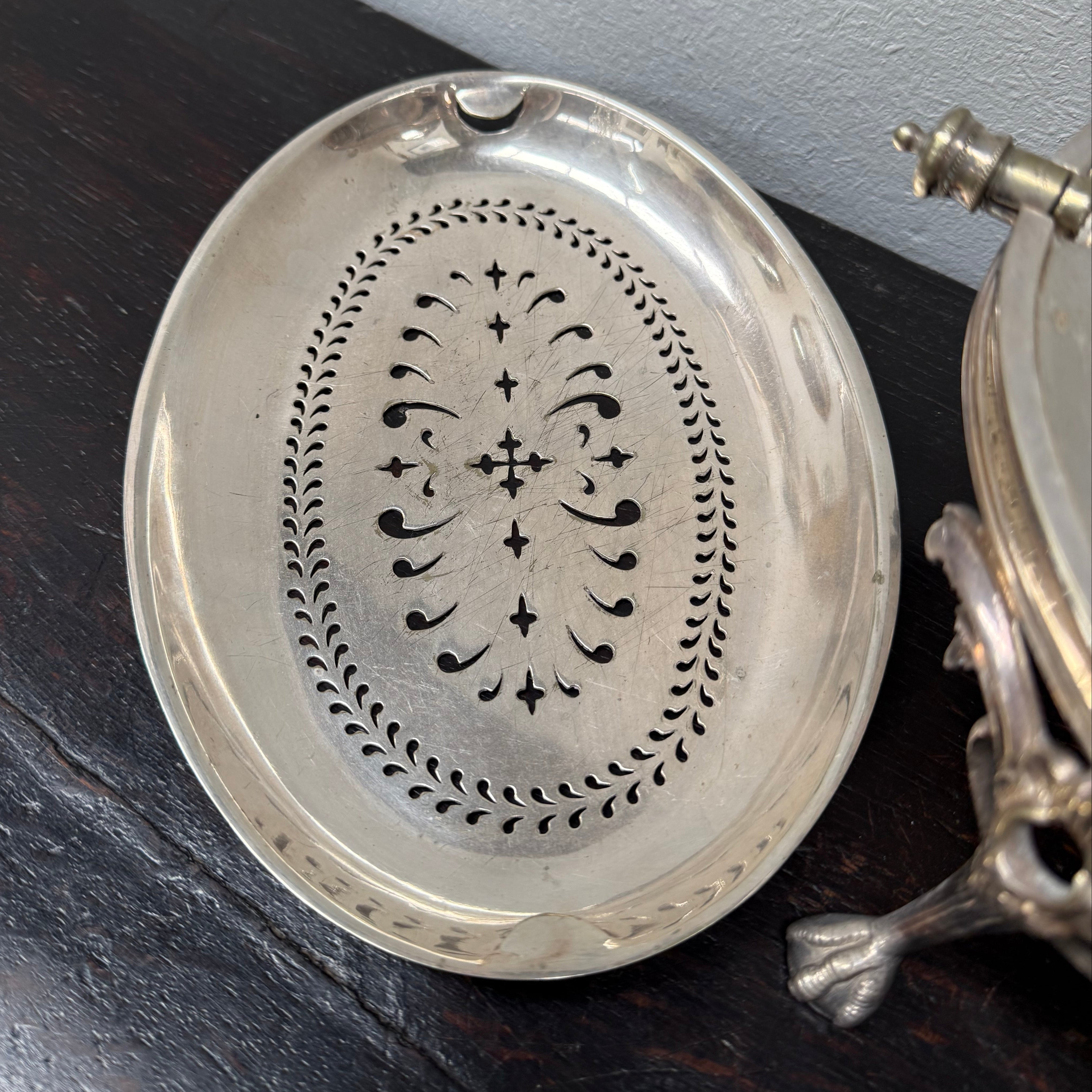 Victorian Top Quality Silver Plate Revolving Dome Top Buffet Server | Antique & Vintage | Moonee Ponds Antiques | Australia Wide Delivery