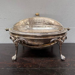 Victorian Top Quality Silver Plate Revolving Dome Top Buffet Server | Antique & Vintage | Moonee Ponds Antiques | Australia Wide Delivery