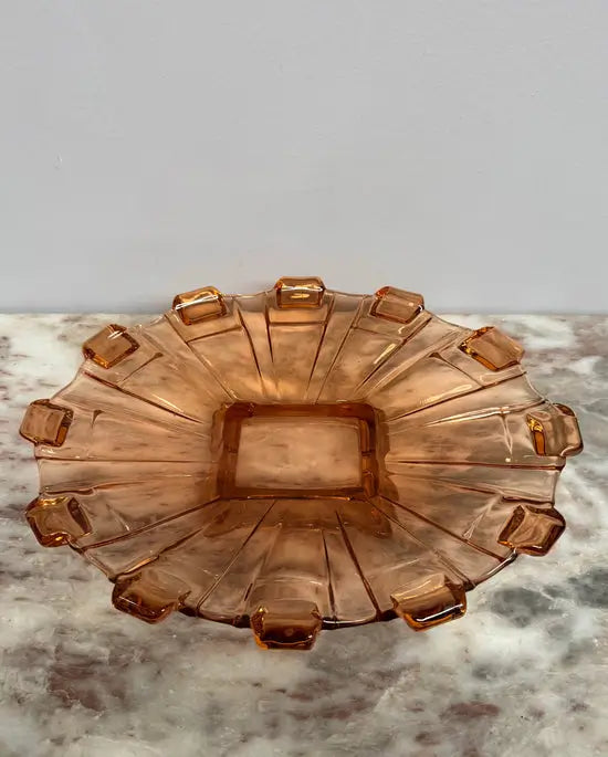 Vintage Art Deco Glass Bowl