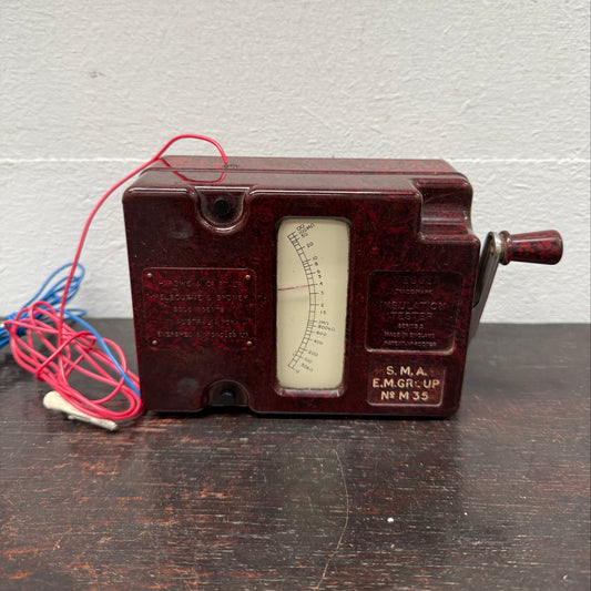 Vintage Bakelite Cased Megger Insulation Tester