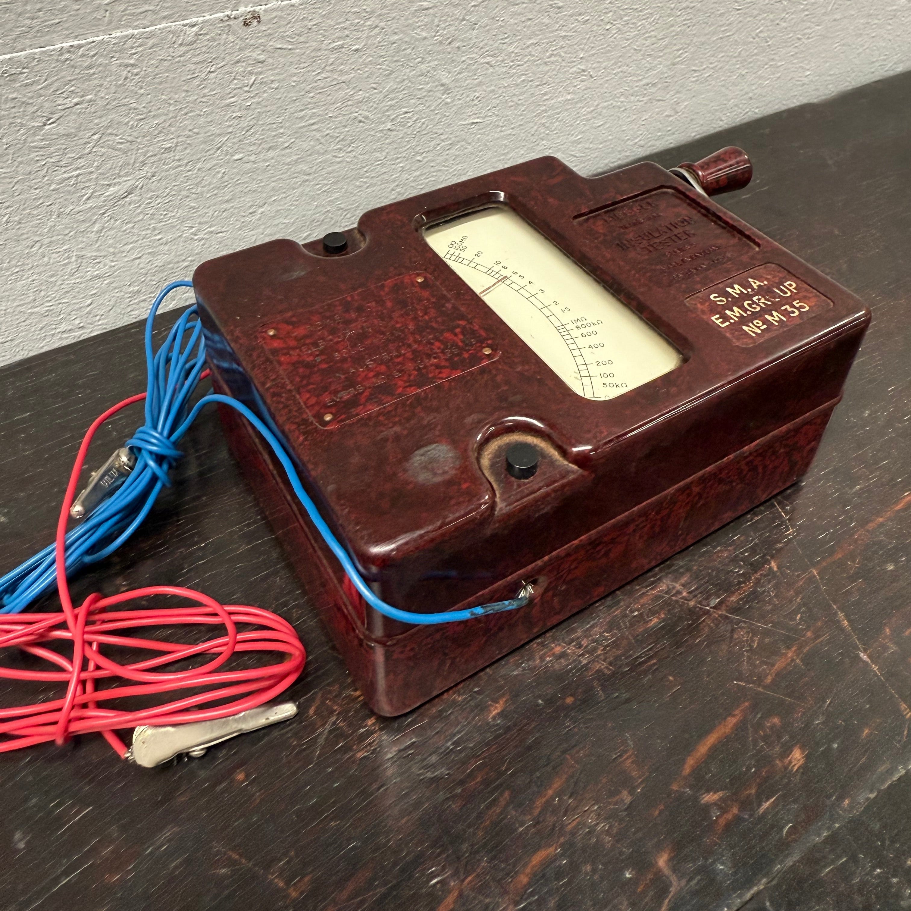 Vintage Bakelite Cased Megger Insulation Tester | Antique & Vintage | Moonee Ponds Antiques | Australia Wide Delivery