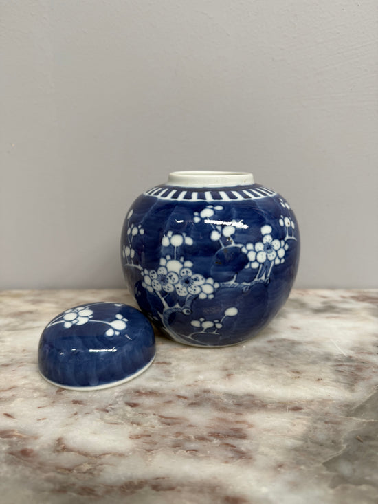 Vintage Blue & White Prunes Ginger Jar | Antique & Vintage | Moonee Ponds Antiques | Australia Wide Delivery