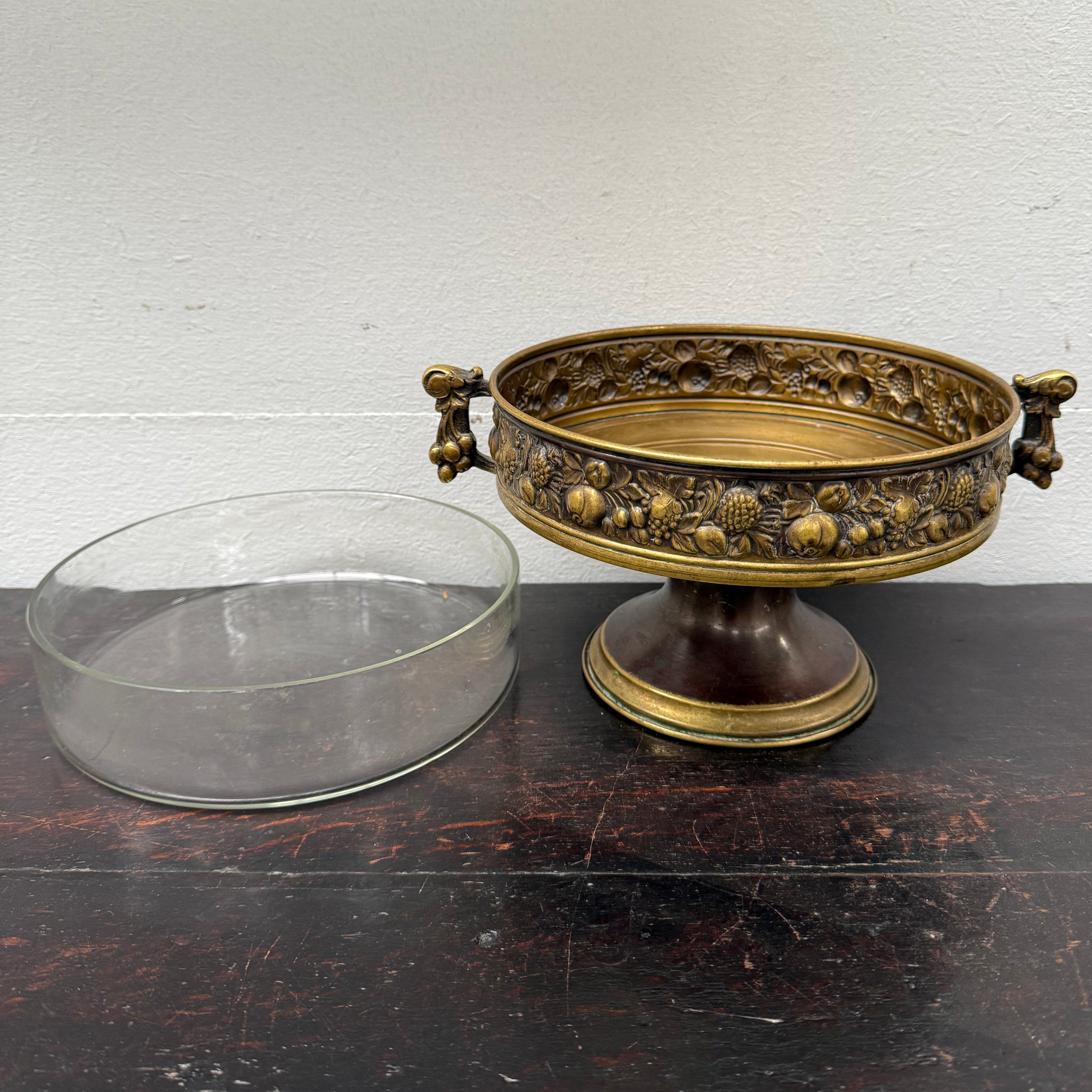 Comport Vintage Brass & Glass Comport – Moonee Ponds Antiques