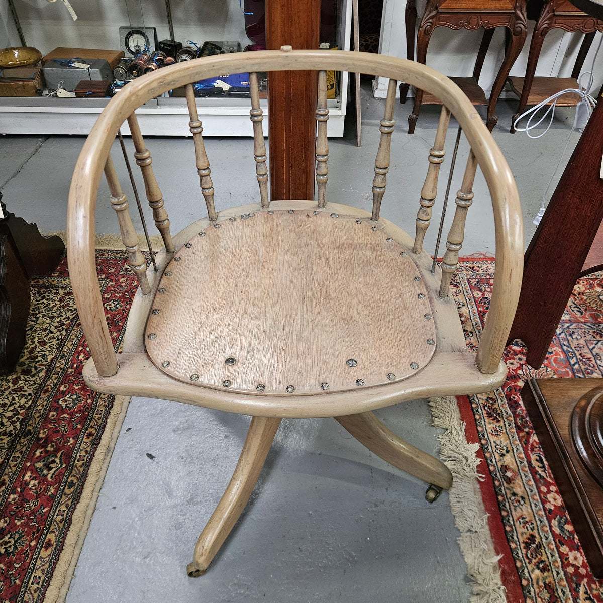 Vintage Captain's Desk Chair | Antique & Vintage | Moonee Ponds Antiques | Australia Wide