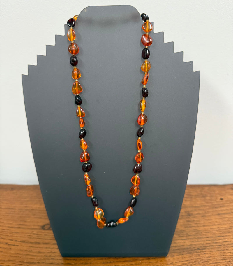 Vintage Cherry Amber Choker Necklace